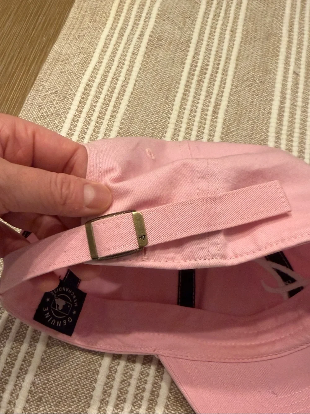 47 Pink Atlanta Braves Baseball Cap, Official MLB Merchandise
